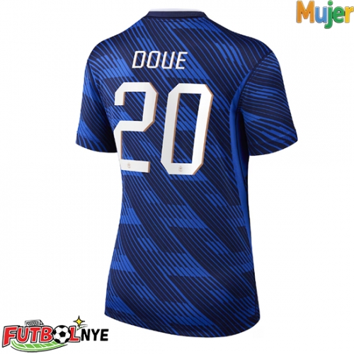 Camiseta Francia Desire Doue #20 Primera Equipación para mujer Mundial 2026 manga corta